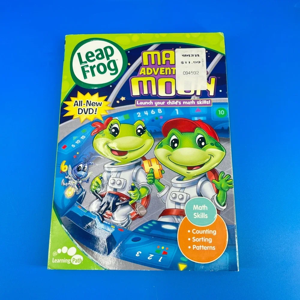 Leap Frog 4 DVD Lot Educational Math Phonics Shapes Home School Preschool Cases